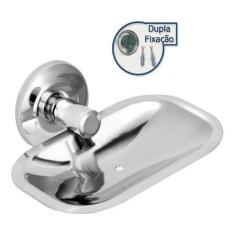 Imagem de Saboneteira Inox Para Banheiro Parede Porta Sabonete Cromado