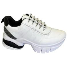 Imagem de Tênis Ramarim Sneaker Chunky Feminino Branco Preto