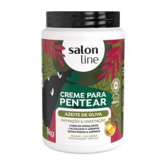 Imagem de Creme Para Pentear Salon Line Azeite De Oliva 1Kg