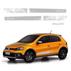 Imagem de Kit Completo De Adesivo Faixa Lateral Gol Rallye G6 Prata