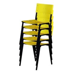 Imagem de Cadeira ISO Color Empilhavel 5Un