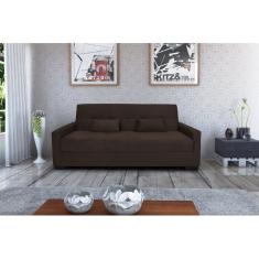 Imagem de Sofá Cama Lavinia Suede Marrom B256 - Matrix