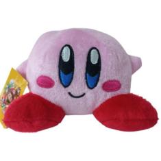 Imagem de Pelúcia Kirby Rosa 20cm da Turma do Mario Bros