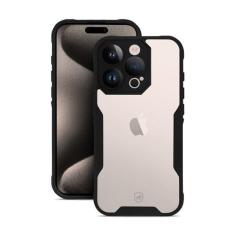 Imagem de Gshield Capa Case Capinha Dual Shock Sense Preta Acabamento Premium Proteção Contra Arranhões, Quedas e Impactos para (iPhone 15 Pro Max)