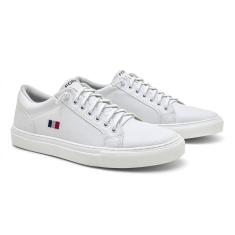 Imagem de Tênis Masculino Casual Sola Reta Elegante Cadarço Dia a Dia