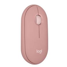 Imagem de Mouse sem fio Logitech Pebble 2 M350s com Clique Silencioso, Design Slim Ambidestro, Conexão Bluetooth e Pilha Inclusa - Rosa
