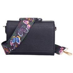 Imagem de Alça de ombro transversal de substituição com alças de bolsa alças ajustáveis largas para bolsa de mão cinto de substituição - 1,97"/5 cm