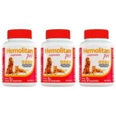 Imagem de Hemolitan Pet 30 Comprimidos - Vetnil - 3 Unidades