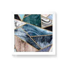 Imagem de Arte Maníacos Quadro Decorativo Mosaico de Mármore - 50x50cm (Moldura em laca )