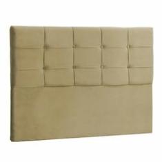 Imagem de Cabeceira King Mel 195 CM Suede Marfim - D A Decor
