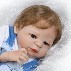 Imagem de Bebê Reborn Menino Arthur Corpo Inteiro Silicone Pode Dar Banho