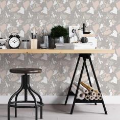 Imagem de Papel De Parede Adesivo Granilite Marrom N05095 Rolo 0,58X3M