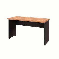 Imagem de escrivaninha yaris nogal sevilha e preta 135 cm