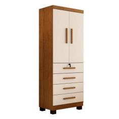 Imagem de Guarda Roupa New Maia 2 Portas 4 Gavetas Com Chave Benetil Móveis Cina