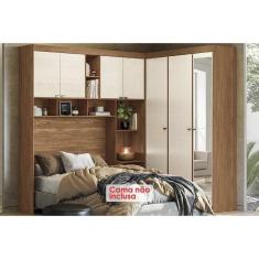 Imagem de Guarda Roupa Casal 7 Portas E 4 Gavetas C- Espelho Lugano Jatoba-areia