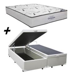 Imagem de Cama Box Baú Queen + Colchão Ortobom Highfoam Espuma Hr 45 High Resili