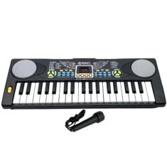 Imagem de Teclado Infantil 37 Teclas com Microfone Elétrico Presente Pra Criança