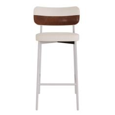 Imagem de Banqueta Alloa Fixa com 4 Pés 50 X 44,7 X 163,5cm com 1 Unidade Palha/Whisky/Preto Epoxi