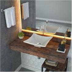 Imagem de Kit Cuba L34 com Torneira Link 1062 Metal e Válvula Click 1``B Compace Bege