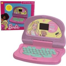 Imagem de Laptop Infantil Barbie Bilíngue Charm Tech Rosa Candide