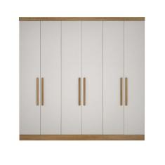 Imagem de Modulo de Casal Safira para Guarda Roupa em MDF com 6 Portas e 4 Gavetas Clic Moveis