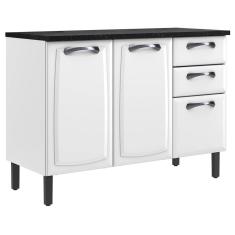 Imagem de Balcão New Premium 3 Portas 2 Gavetas para Cozinha Itatiaia Cor Branco