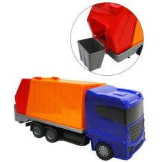 Imagem de Caminhão Coletor De Lixo Brinquedo Grande 39cm Não Tóxico - Toys
