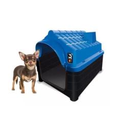 Imagem de Casa Casinha De Cachorro Plástica Desmontável Raça N1 Azul - Mecpet