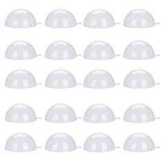 Imagem de LANTRO JS Bola preenchível de plástico transparente, 20 peças de bolas transparentes de Natal, faça você mesmo, enfeites de decoração de Natal para casamento (5 cm)