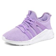 Imagem de RUNSIDE Meninas Tênis Crianças Leve Respirável Tênis Rendas-Up Tênis de Corrida Atlético para Criança/Criança Pequena/Criança Grande