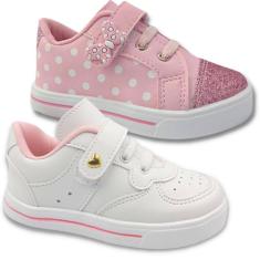 Imagem de Tenis Infantil Menina Kit Com 2 Pares Bebe Cegonha-Feminino