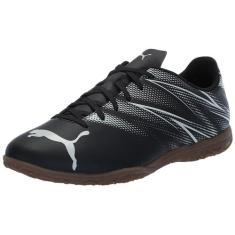 Imagem de PUMA Tênis de futebol masculino Attacanto Indoor Trainer, Puma Névoa preta e prata, 38