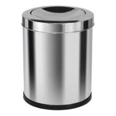 Imagem de Lixeira Em Aço Inox Com Tampa Meia Esfera 30l
