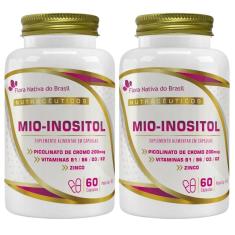 Imagem de Kit 2X Mio-Inositol + Vitaminas 500Mg 60 Cápsulas - Flora Nativa