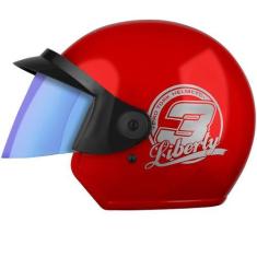Imagem de Capacete Moto Aberto Pro Tork Liberty 3 Three Com Viseira Camaleão, VE