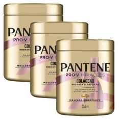 Imagem de Kit 3 Máscaras De Tratamento Pantene Colágeno 550ml