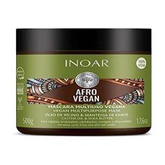Imagem de Inoar Máscara Afro Vegan com Óleo de Rícino e Manteiga de Karité 500g, Inoar