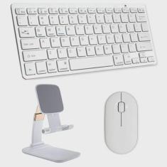 Imagem de Teclado e Mouse Bluetooth, Sup iPad Air 5 10,9 2022 Branco
