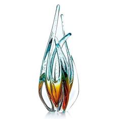 Imagem de Escultura De Murano São Marcos - Cristal  com Âmbar 33cm