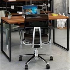 Imagem de Mesa Para Escritório Office Kuadra Nogal 8397 - Compace