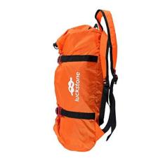Imagem de Inzopo Mochila leve e dobrável de corda para escalada de rocha com cordão, mochila de ombro para equipamentos de montanhismo ao ar livre – 3 cores laranja