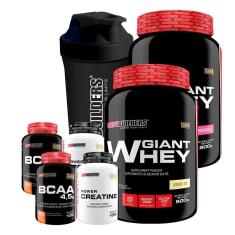 Imagem de Kit 2 Giant Whey 900G + 2 Bcaa 4,5 100G + 2 Creatinas 100G