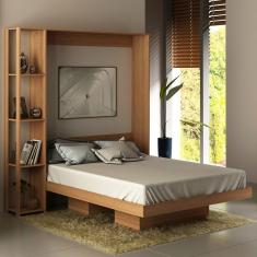 Imagem de Cama De Casal Articulável 4 Prateleiras Amêndoa Cm8014 - Tecno Mobili