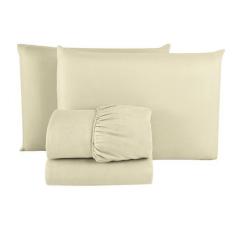 Imagem de Jogo De Lençol Casal 03 Peças Cama Box E Beliche Com Fronha - Nara Con