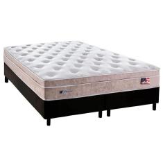 Imagem de Cama Box King: Colchão Molas Masterpocket Ensacadas Plumatex Miami + Base Black(193X203)