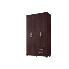 Imagem de Guarda Roupa Com 4 Portas E 2 Gavetas Louise 190 Cm Castanho