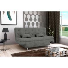 Imagem de Sofá Cama Salomé Suede Cinza B250 - Matrix