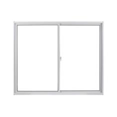 Imagem de Janela De Alumínio De Correr 100X100cm 2 Folhas Com Vidro Mini Boreal
