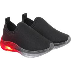Imagem de Tênis Infantil Menina e Menino 20 ao 34 com Luizinha Led Slip On Calce Fácil-Unissex