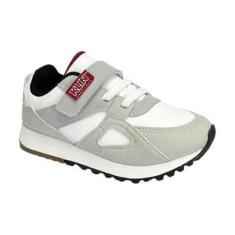 Imagem de Tênis Klin Walk Mini 216123 Gelo/Preto/Vermelho-Unissex